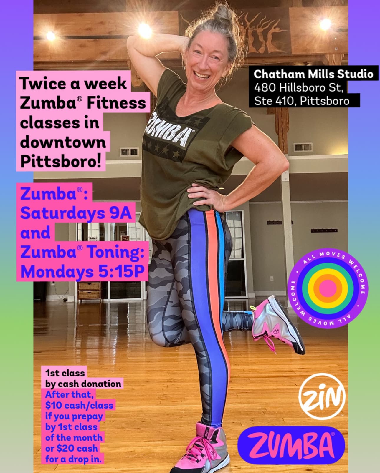 Weekly Zumba® & Zumba® Toning classes